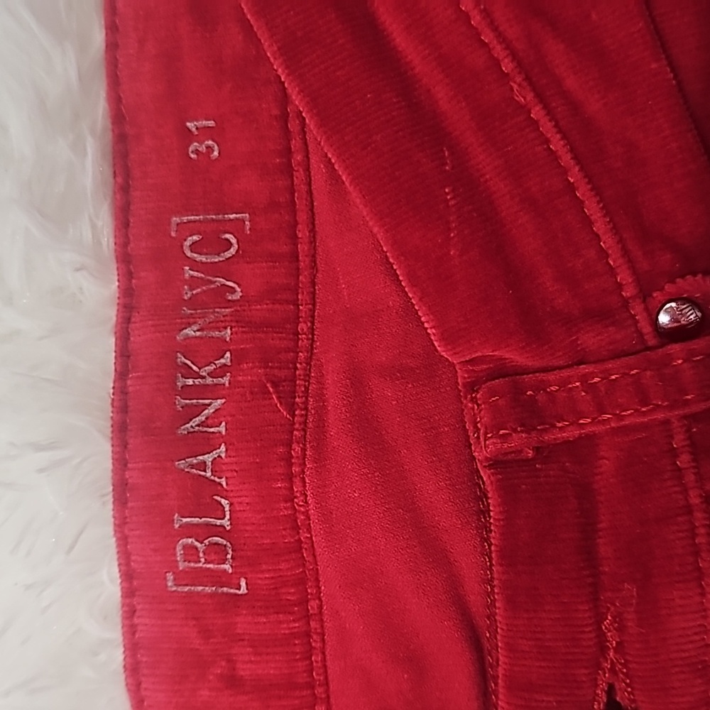 Blank NYC red corduroy skinny pants - Picture 3 of 4